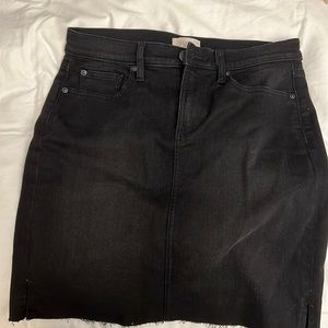 Loft black denim skirt